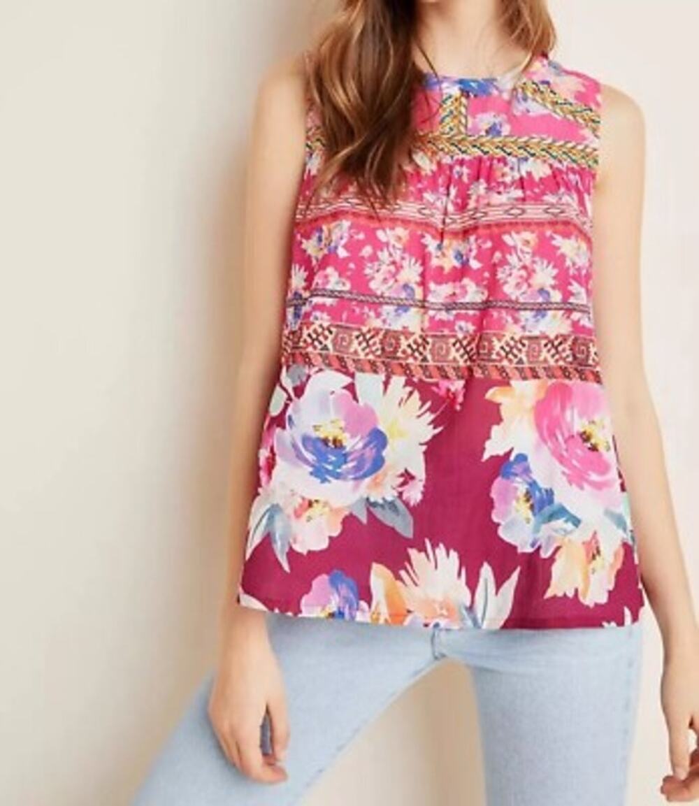 Vineet Bahl Roderiga Embroidered Blouse NWT